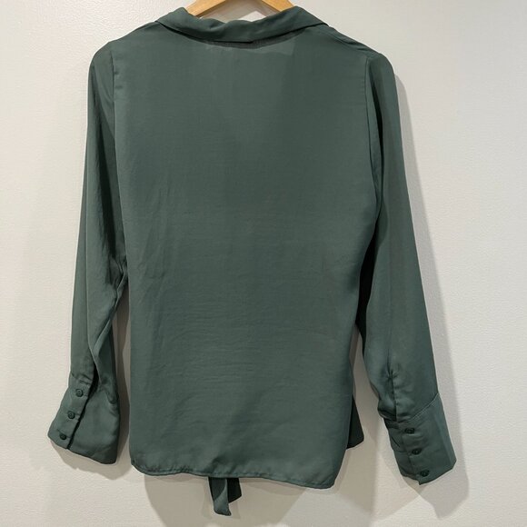 Gina Tricot Button Down Tie Shirt Size 38 (M) - Picture 2 of 4